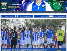 Tablet Screenshot of deportivoleganes.com